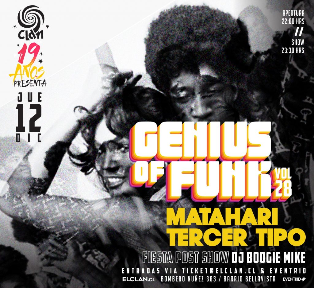 Geniuos of Funk en Bar el Clan